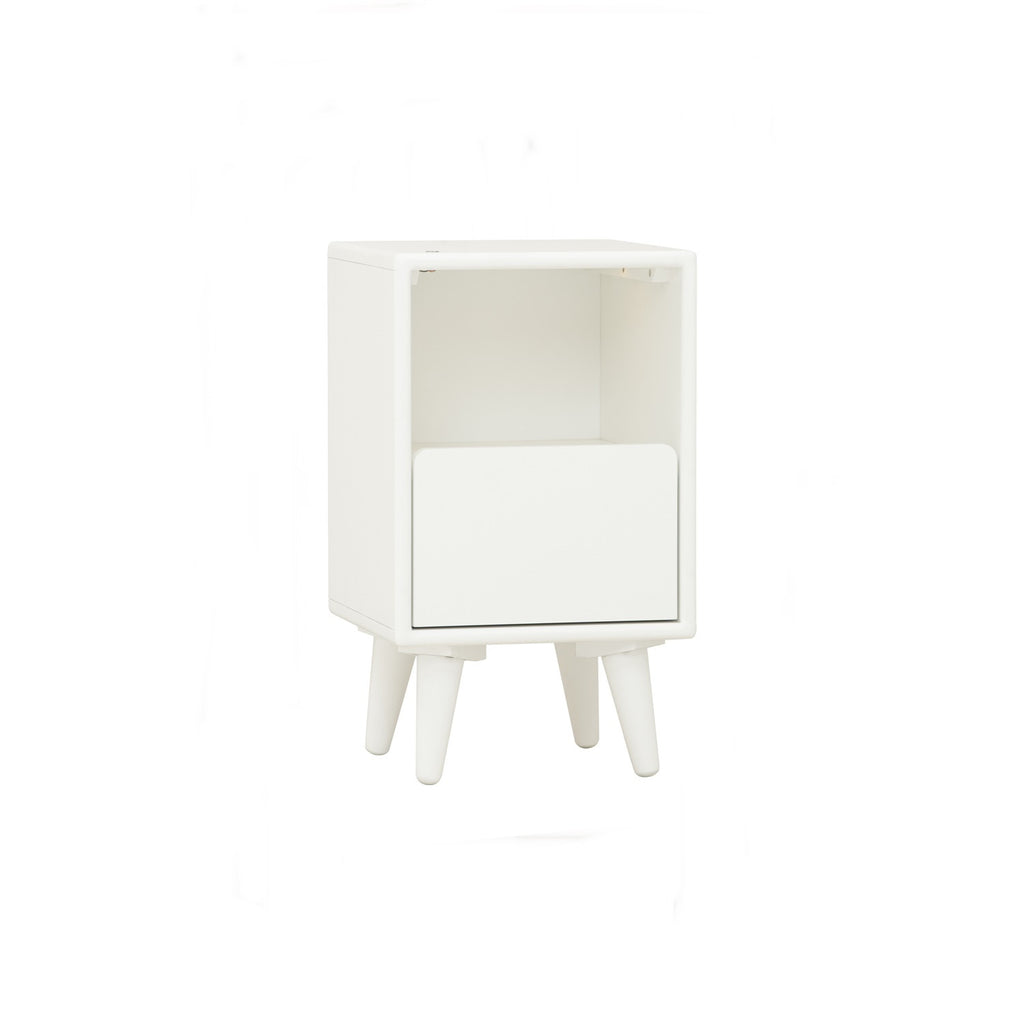 Yara Bedside Table With 1 Drawer LED Light - Side Table by yohauz