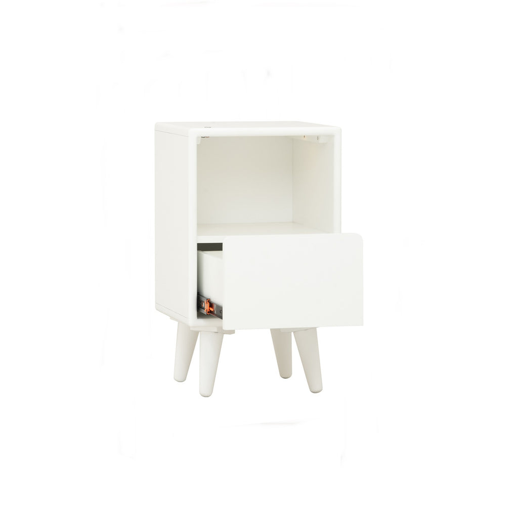 Yara Bedside Table With 1 Drawer LED Light - Side Table by yohauz