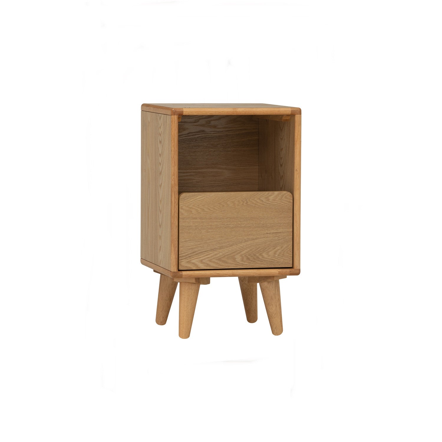 Yara Bedside Table With 1 Drawer LED Light - Side Table by yohauz
