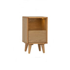 Yara Bedside Table With 1 Drawer LED Light - Side Table by yohauz