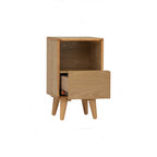 Yara Bedside Table With 1 Drawer LED Light - Side Table by yohauz