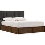 Mola Queen Bed With Storage 190cm Bed Panel - Bed by yohauz