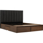 Mola Queen Bed With Storage 190cm Bed Panel - Bed by yohauz