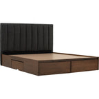 Mola Queen Bed With Storage 190cm Bed Panel - Bed by yohauz