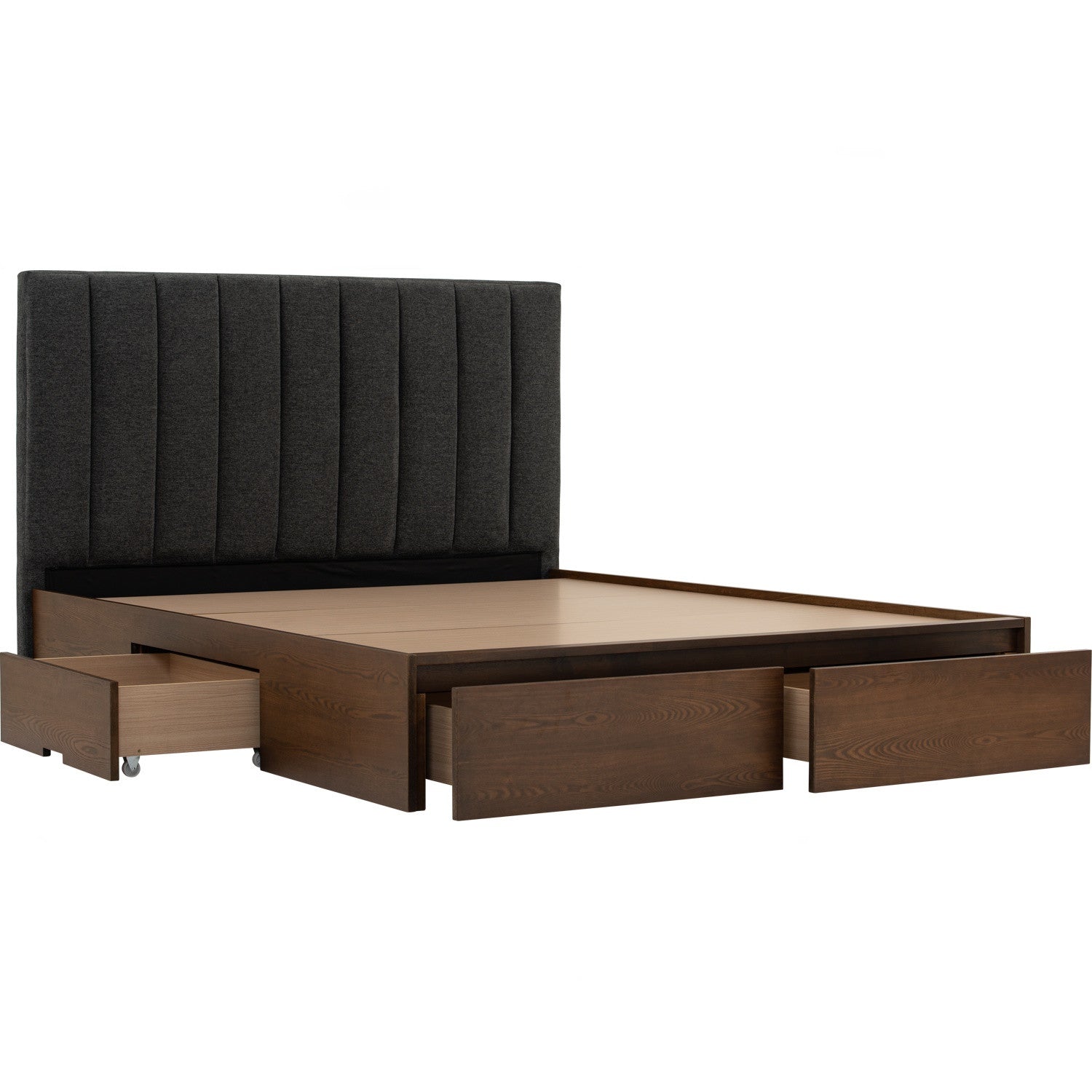 Mola Queen Bed With Storage 190cm Bed Panel - Bed by yohauz