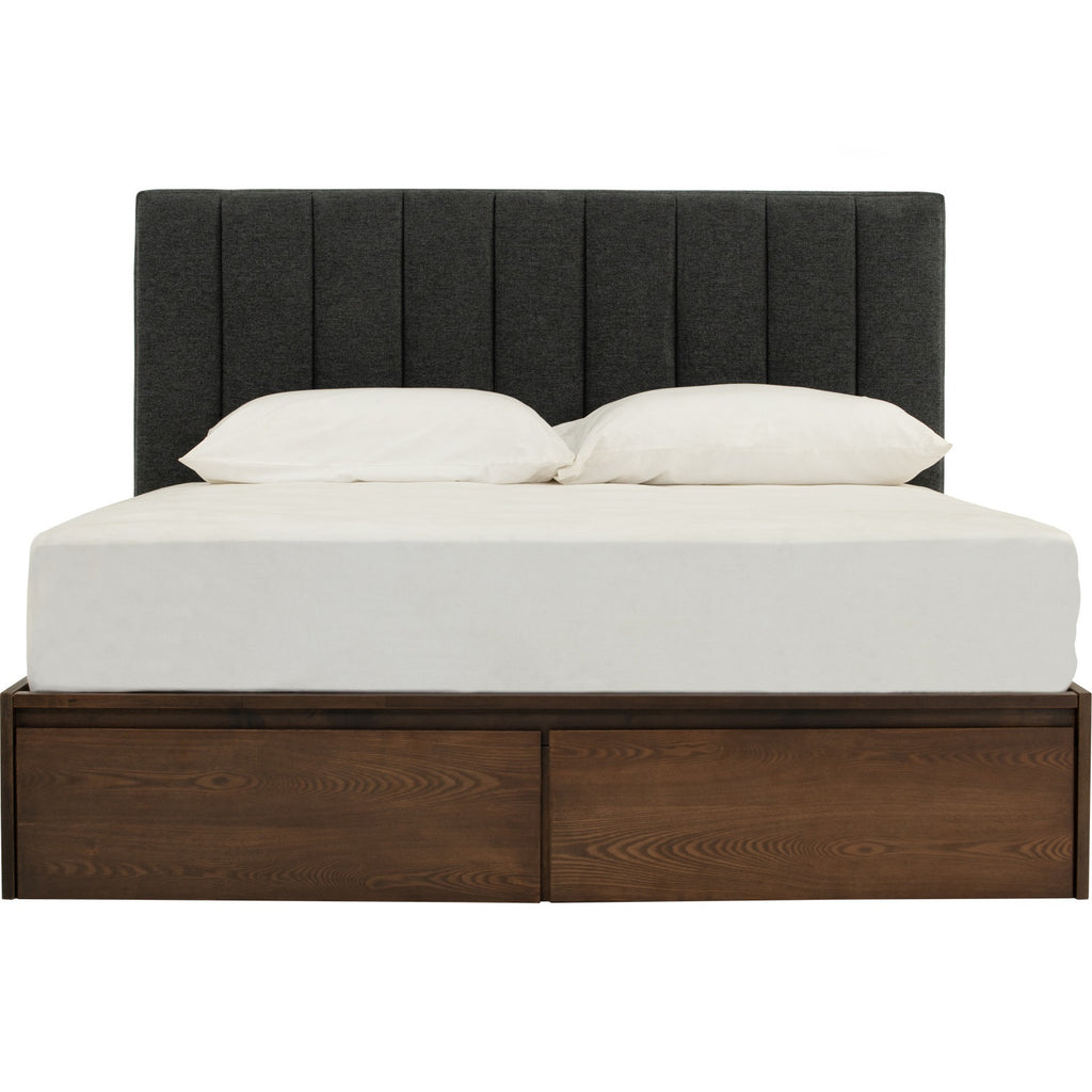 Mola Queen Bed With Storage 190cm Bed Panel - Bed by yohauz