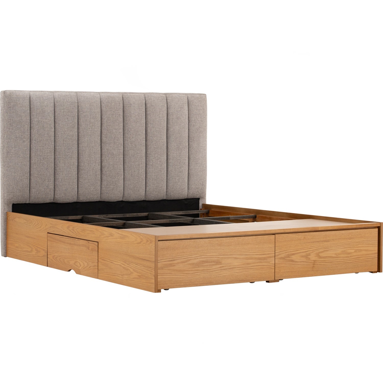 Mola Queen Bed With Storage 190cm Bed Panel - Bed by yohauz