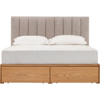 Mola Queen Bed With Storage 190cm Bed Panel - Bed by yohauz