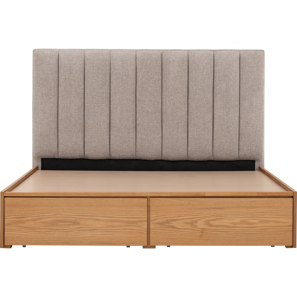 Mola Queen Bed With Storage 190cm Bed Panel - Bed by yohauz