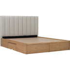 Mola Queen Bed With Storage 190cm Bed Panel - Bed by yohauz