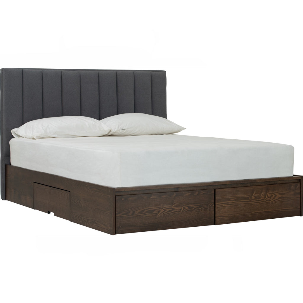 Mola Queen Bed With Storage 190cm Bed Panel - Bed by yohauz