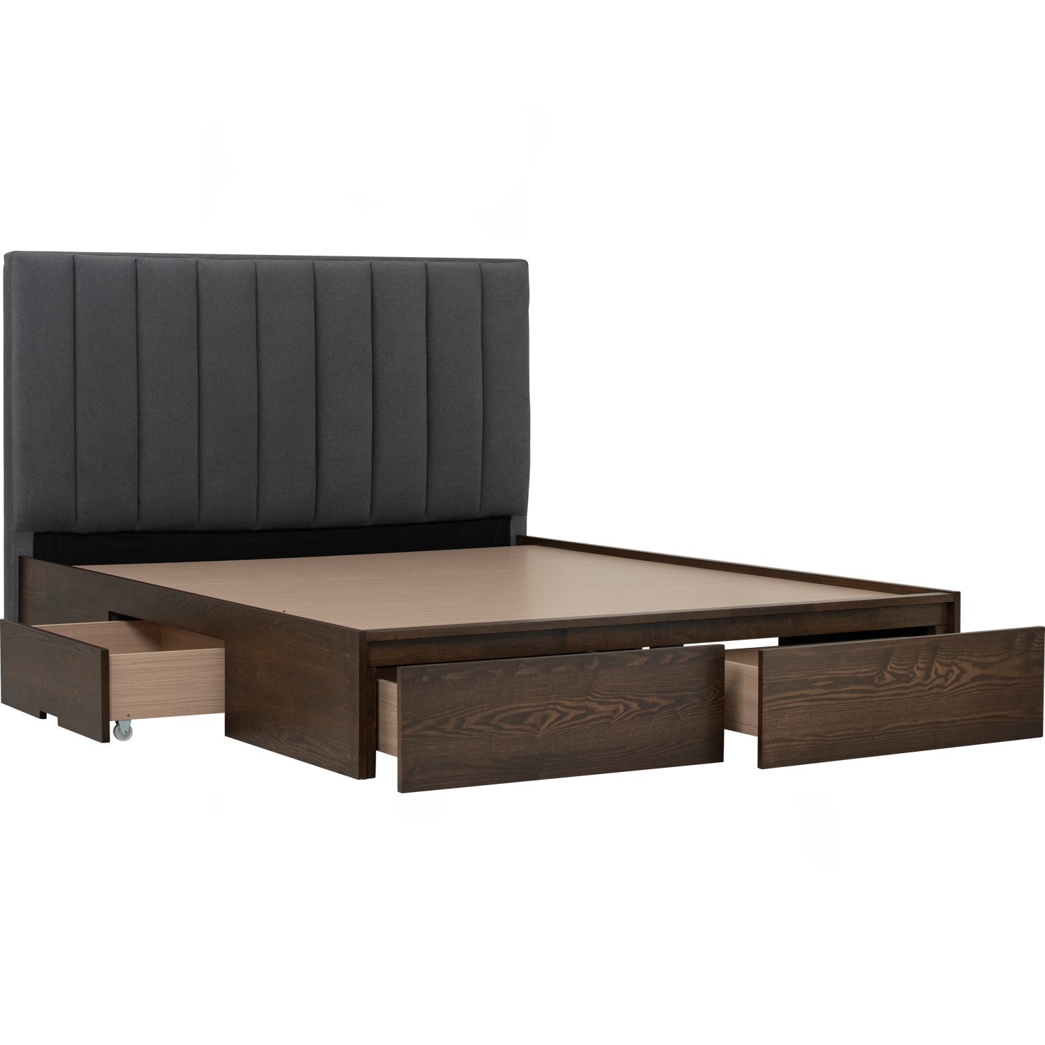 Mola Queen Bed With Storage 190cm Bed Panel - Bed by yohauz