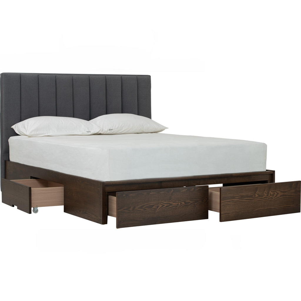Mola Queen Bed With Storage 190cm Bed Panel - Bed by yohauz