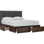 Mola Queen Bed With Storage 190cm Bed Panel - Bed by yohauz