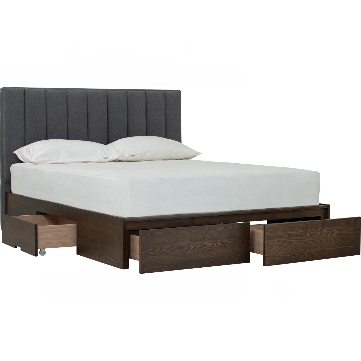 Mola Queen Bed With Storage 190cm Bed Panel - Bed by yohauz