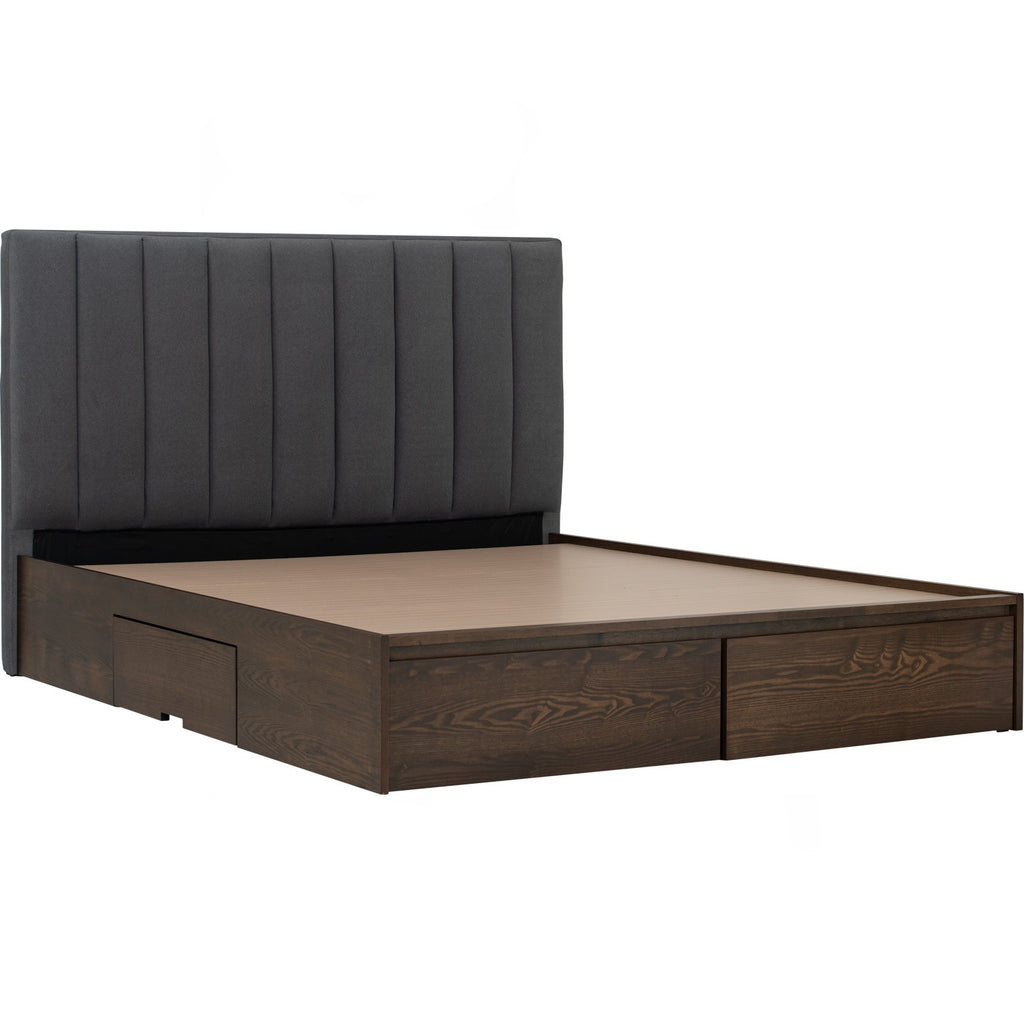 Mola Queen Bed With Storage 190cm Bed Panel - Bed by yohauz