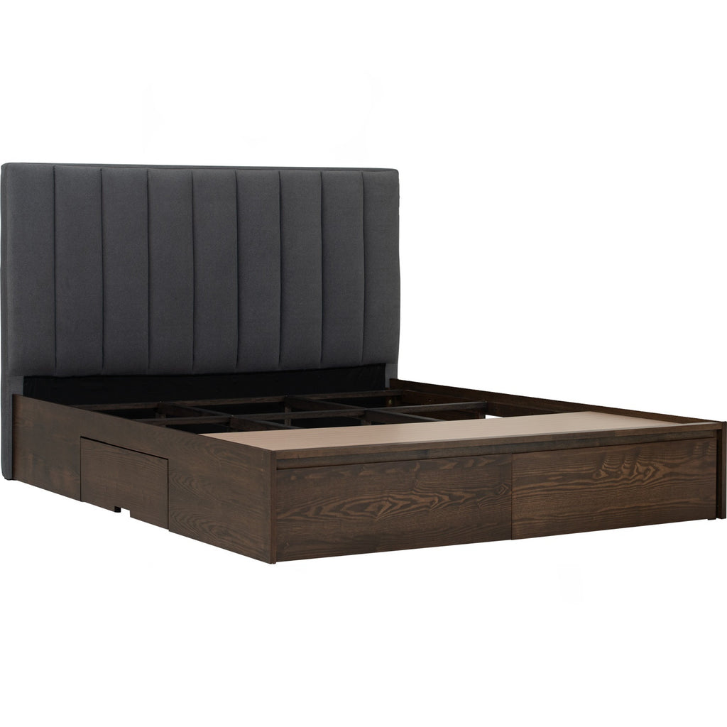 Mola Queen Bed With Storage 190cm Bed Panel - Bed by yohauz